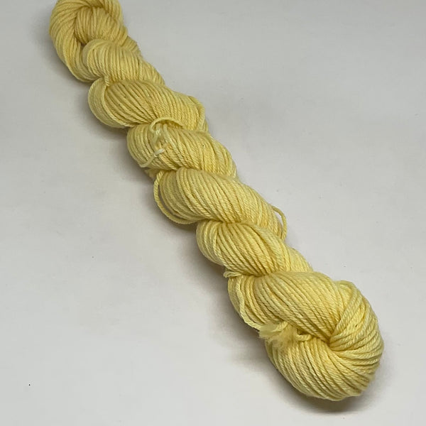 Single Banana Mini Skein for Toes and Heels Approx. 92 yards