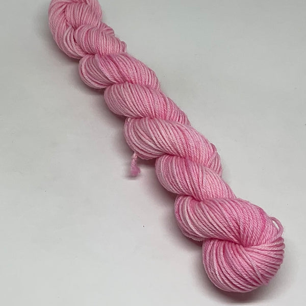 Single Strawberry Sauce Mini Skein for Toes and Heels Approx. 92 yards