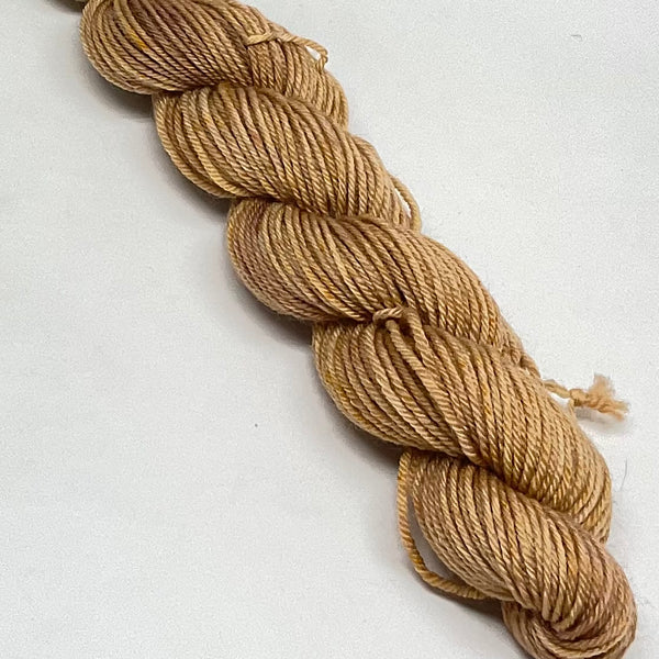 Single Chocolate Ice Cream Mini Skein for Toes and Heels Approx. 92 yards