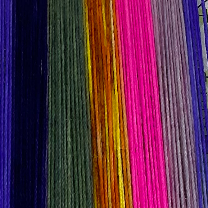 Smoke on the Water Six Stripe Self Striping Yarn