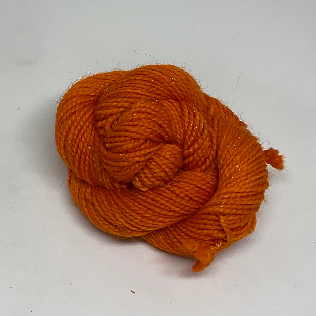 Single Orange Mini Skein for Toes and Heels Approx. 92 yards