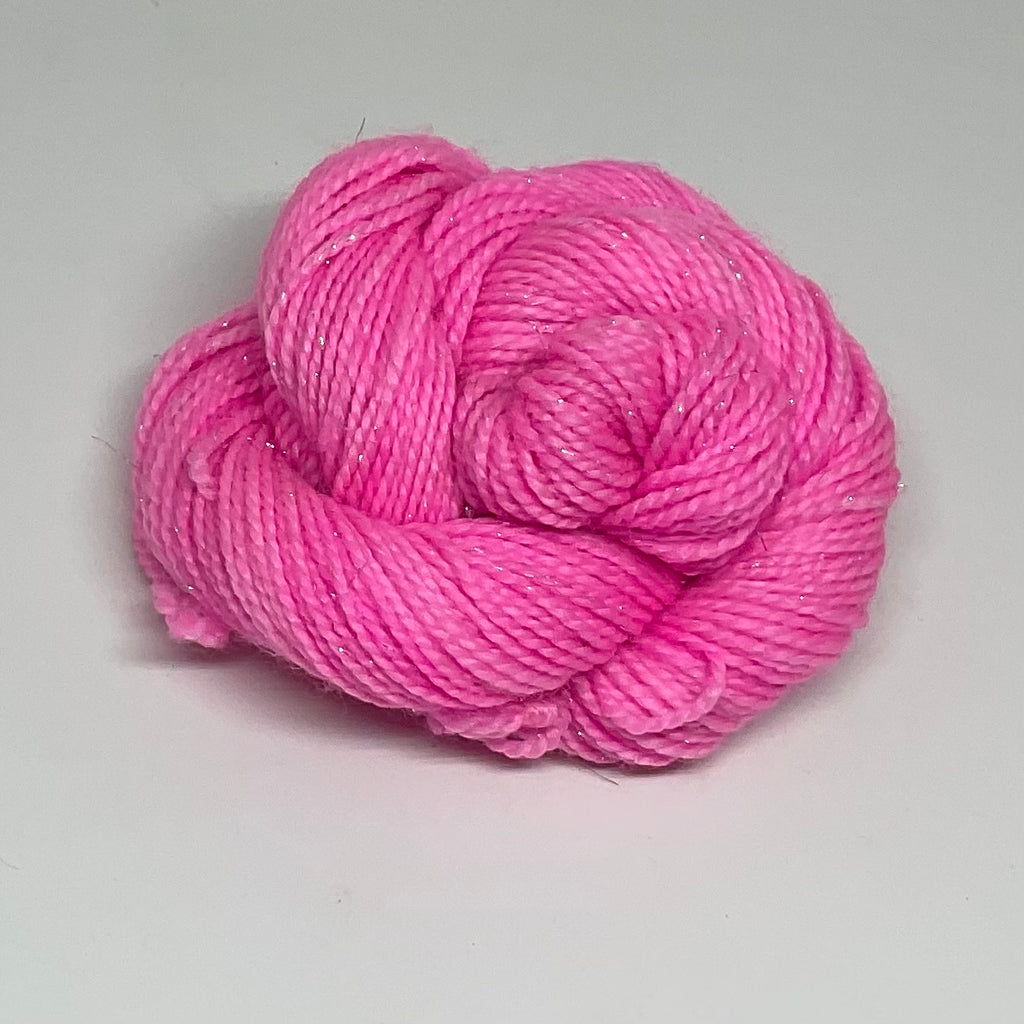 Single Pink Mini Skein for Toes and Heels Approx. 92 yards