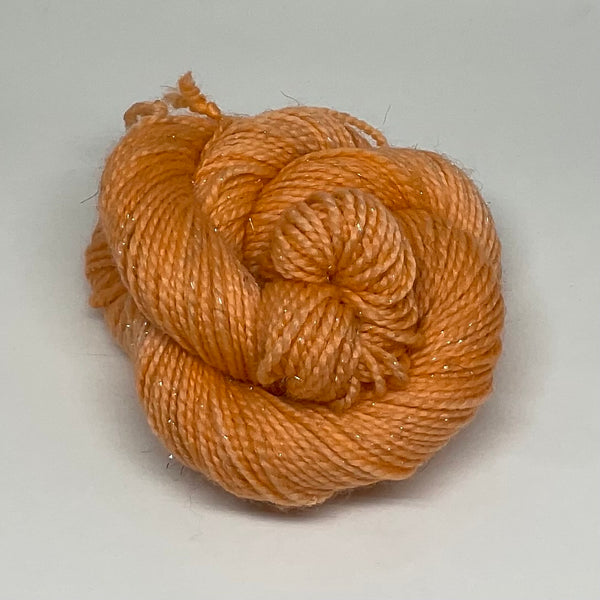 Single Pastel Orange Mini Skein for Toes and Heels Approx. 92 yards