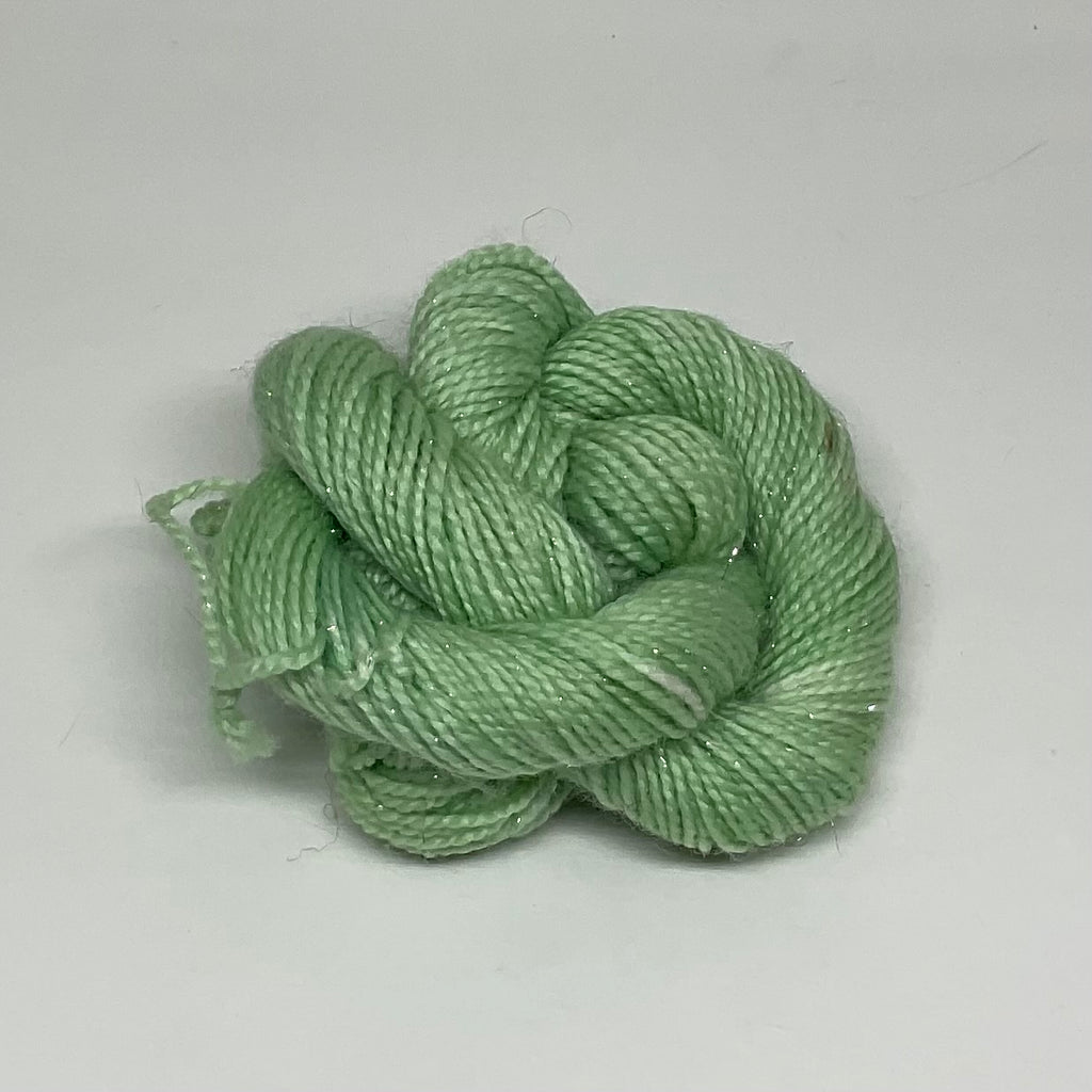 Single Pastel Mint Mini Skein for Toes and Heels Approx. 92 yards