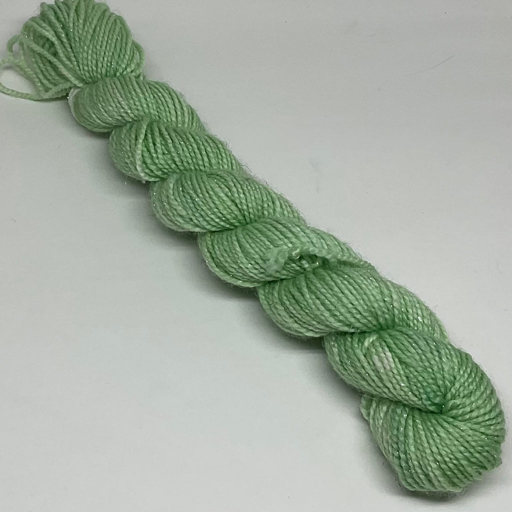 Single Pastel Mint Mini Skein for Toes and Heels Approx. 92 yards