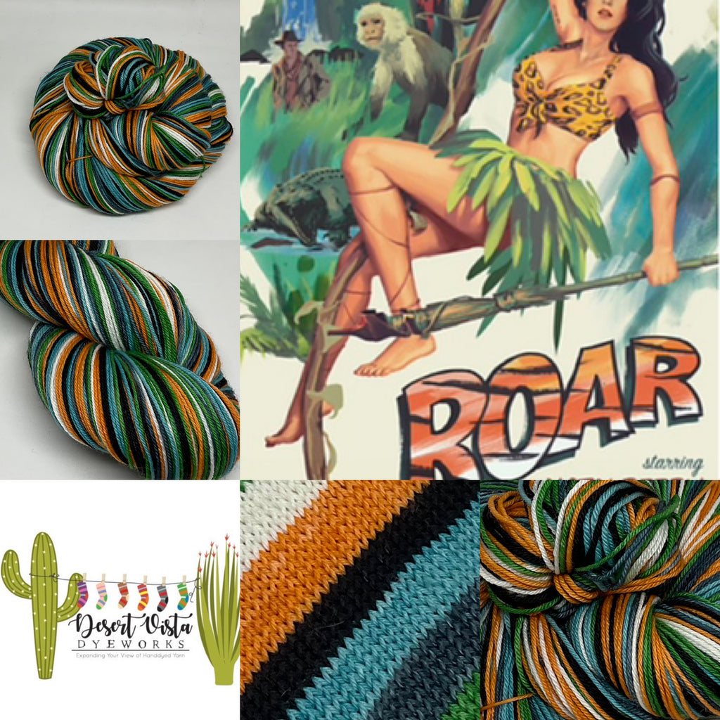 Roar Six Stripe Self Striping Yarn