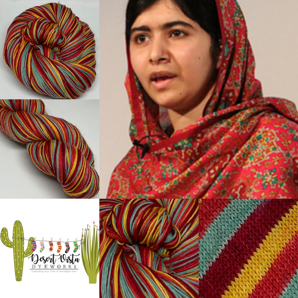 Malala Four Stripe Self Striping Yarn