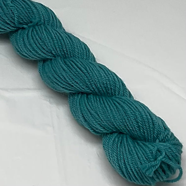 Teal Mini Skein for Toes and Heels Approx. 92 yards