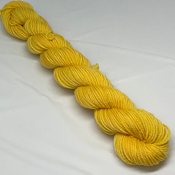 Yellow Gold Mini Skein for Toes and Heels Approx. 92 yards