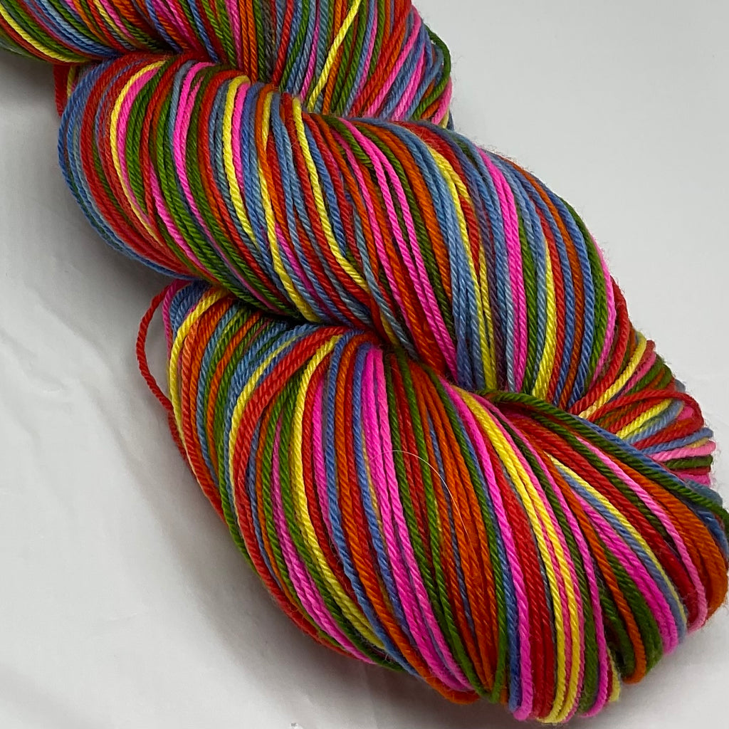 Goodbye, Toys R Us Seven Stripe Self Striping Yarn