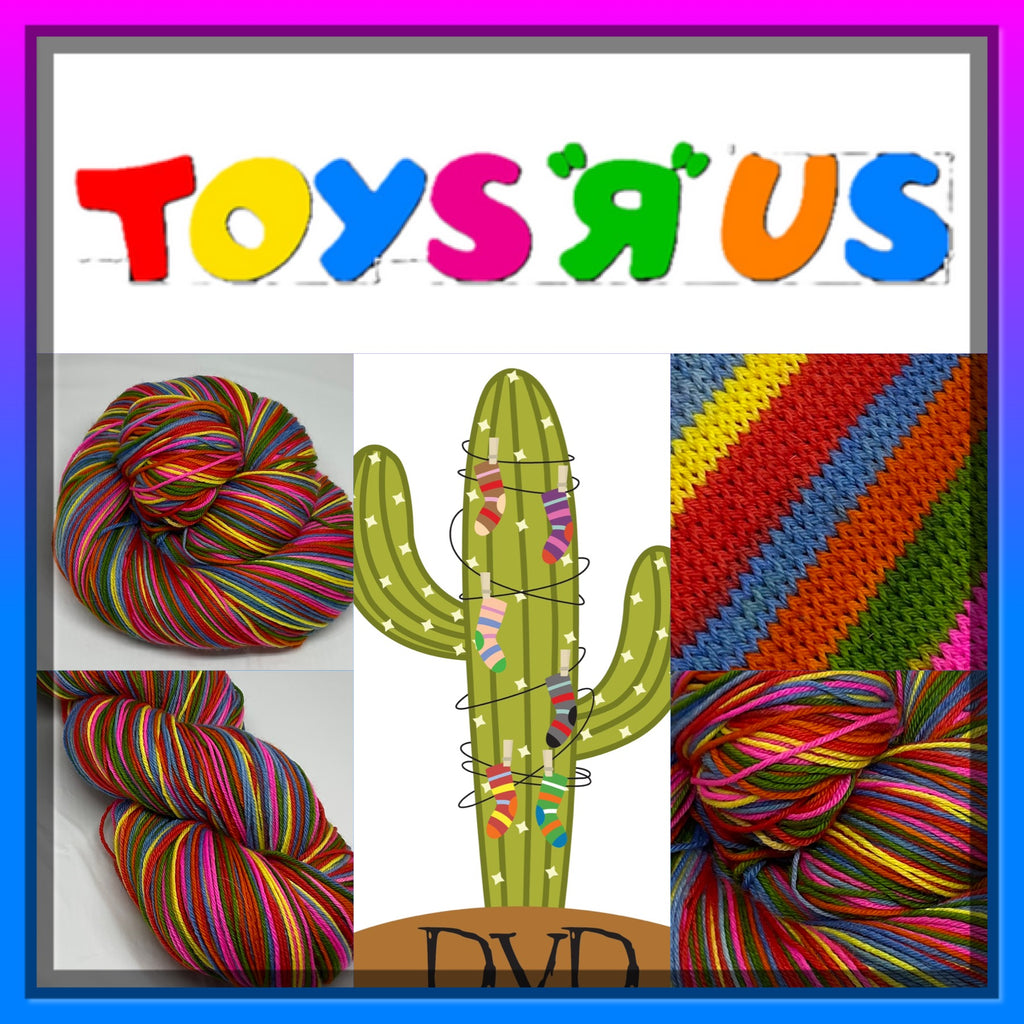 Goodbye, Toys R Us Seven Stripe Self Striping Yarn