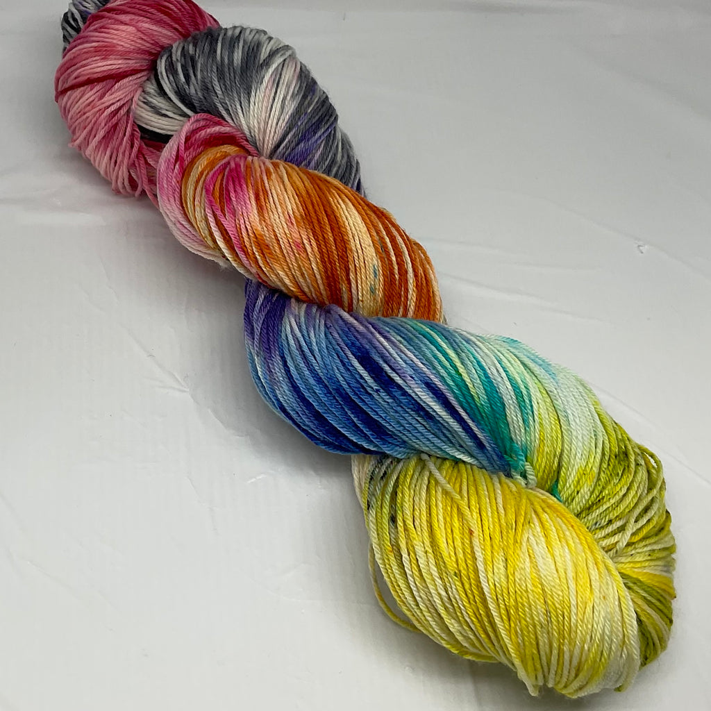 Rainbow Pantsuits Speckled Variegated Yarn