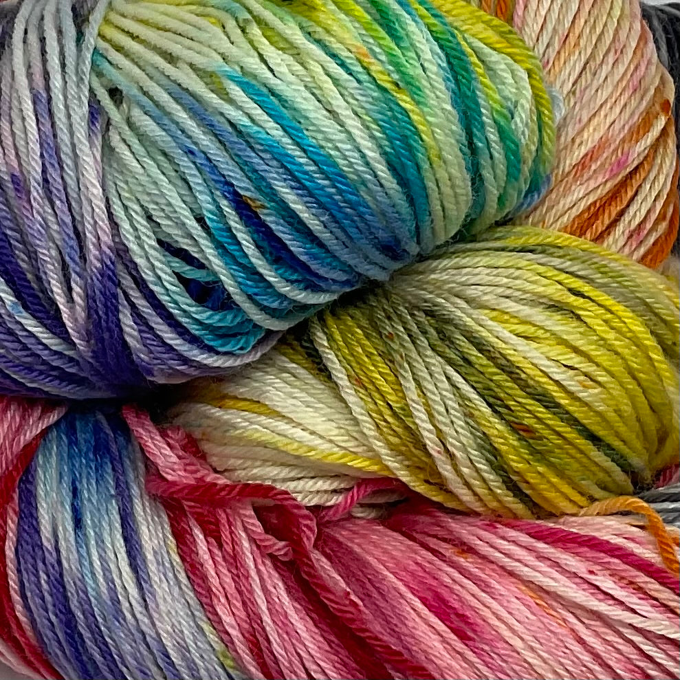 Rainbow Pantsuits Speckled Variegated Yarn