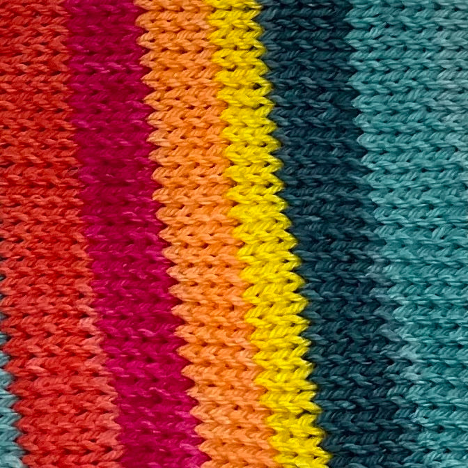 Pantone Color Range Seven Stripe Self Striping Yarn