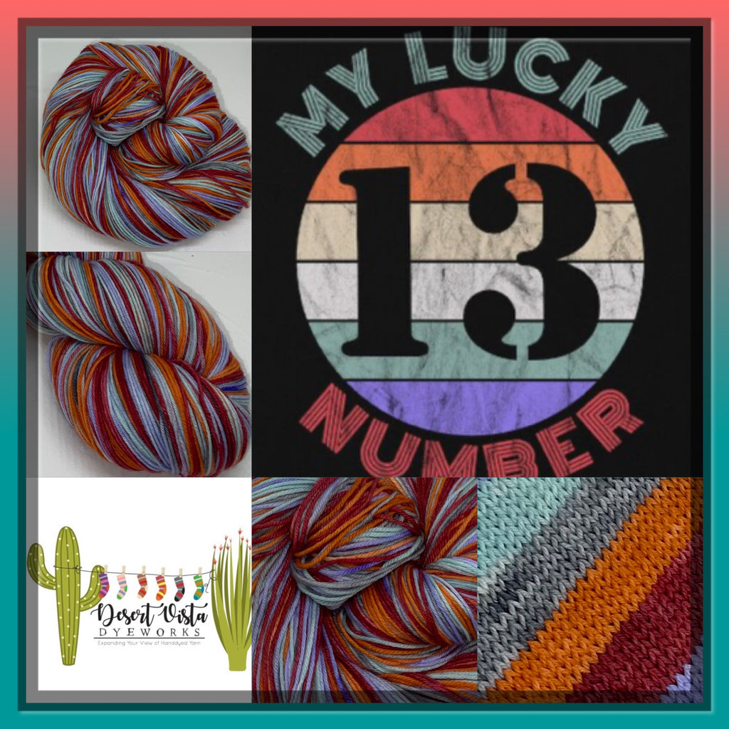 Lucky 13 Five Stripe Self Striping Yarn