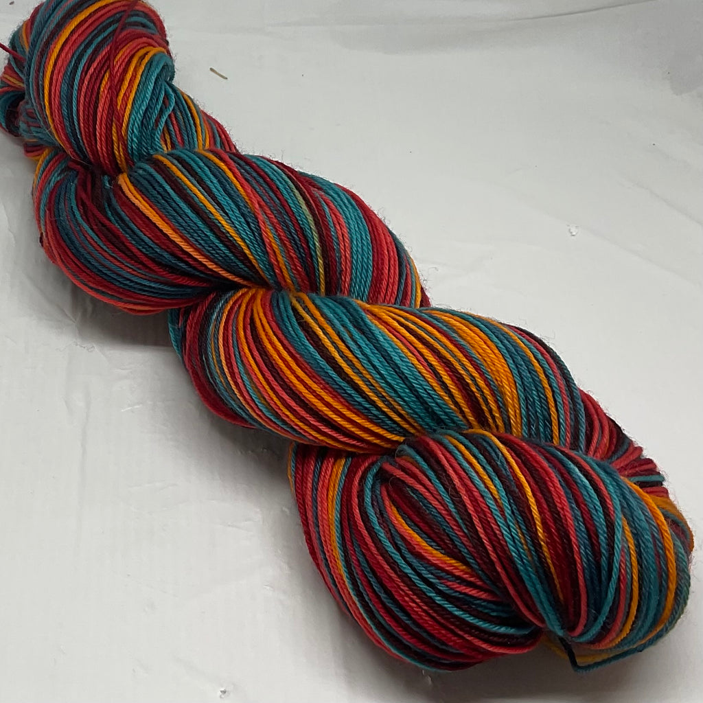 Stranger Things 5 Inspired Six Stripe Self Striping Yarn