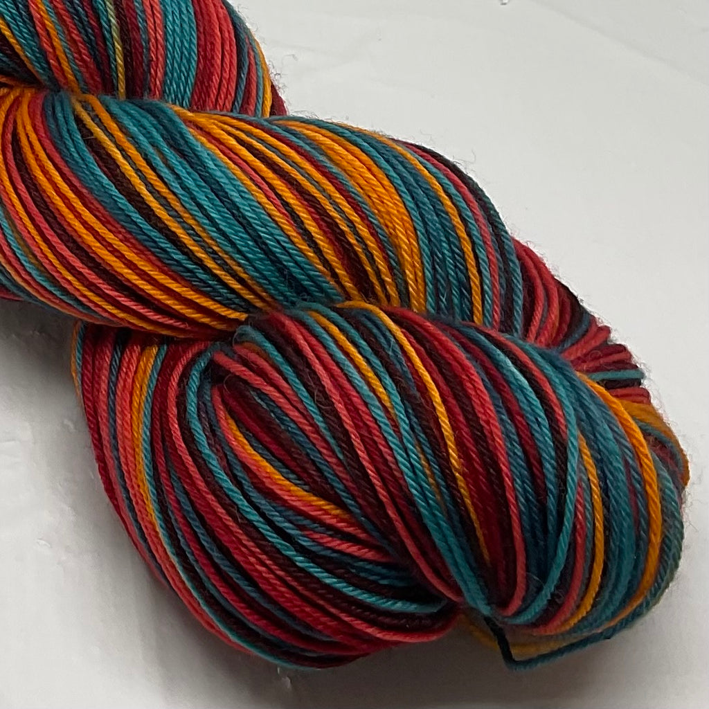 Stranger Things 5 Inspired Six Stripe Self Striping Yarn