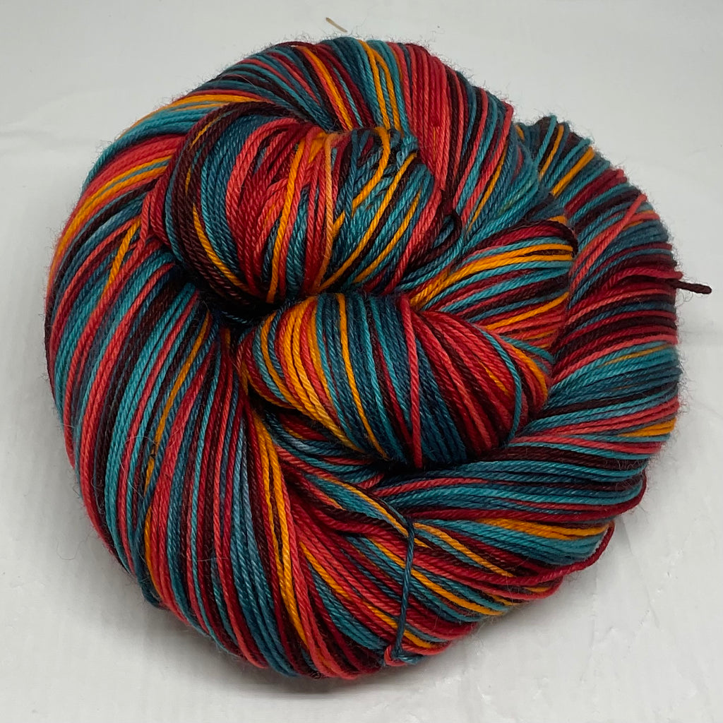 Stranger Things 5 Inspired Six Stripe Self Striping Yarn