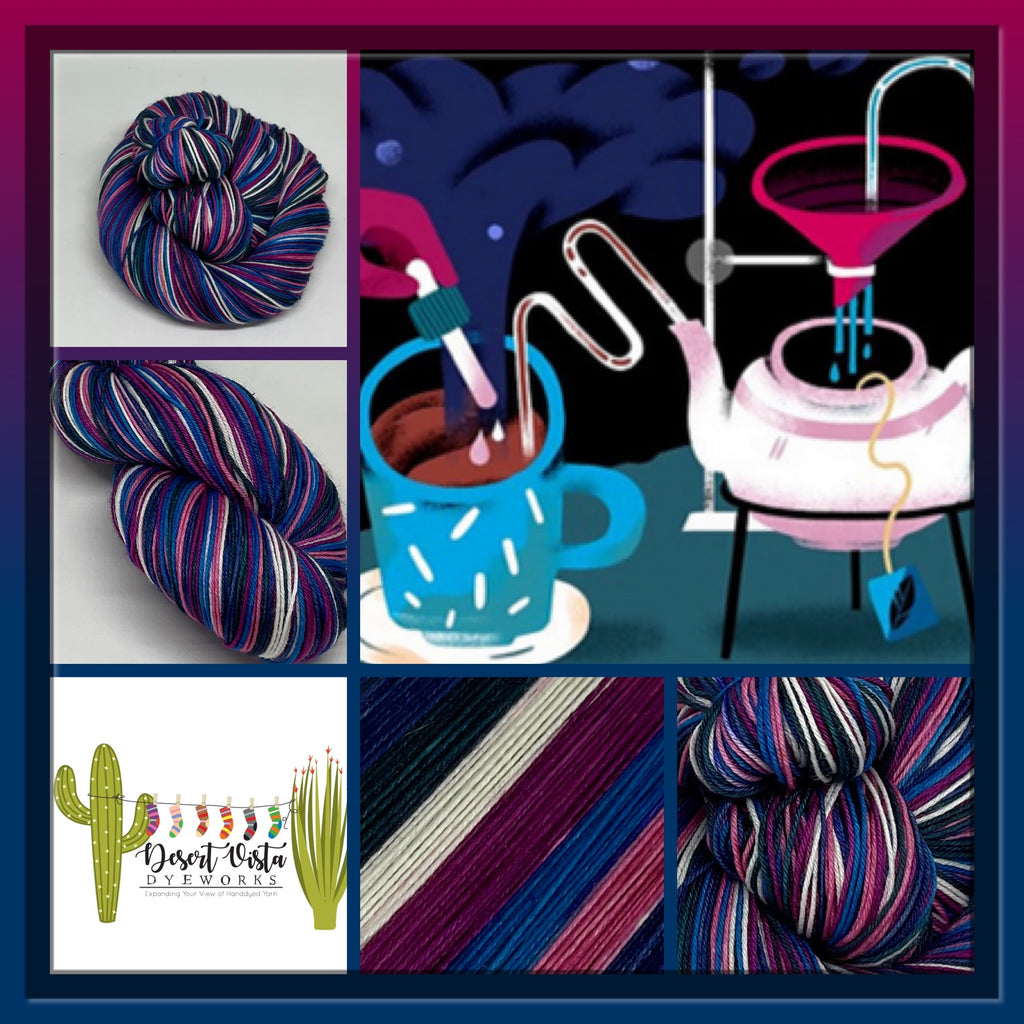 Biology & Coffee Five Stripe Self Striping Yarn