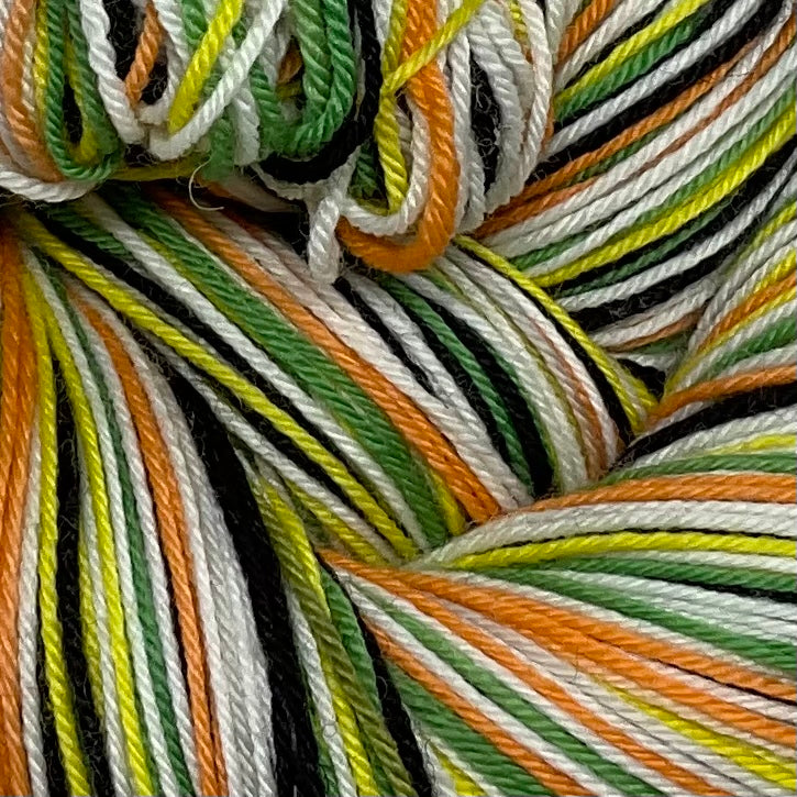Spiny Flower Mantis Eight Stripe Self Striping Sock Yarn
