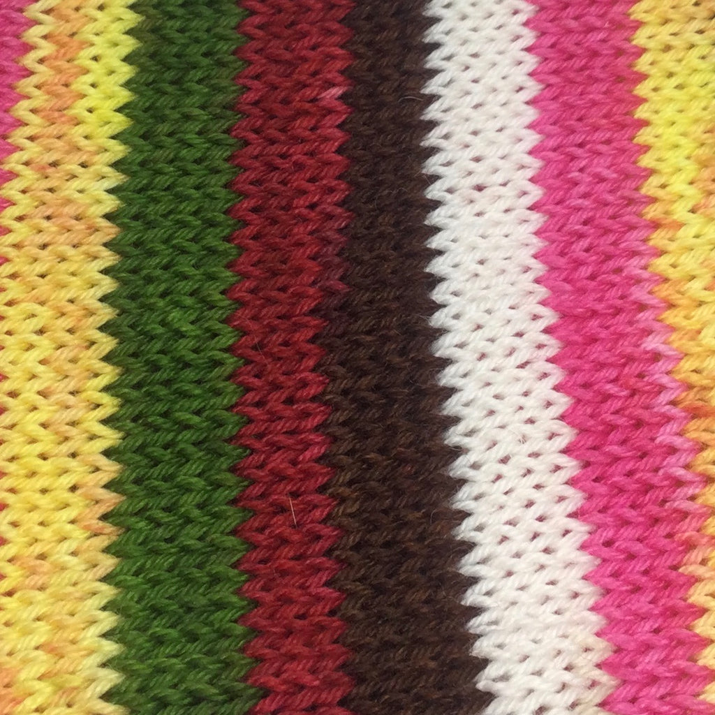 Chocolate Fondue Six Stripe Self Striping Sock Yarn