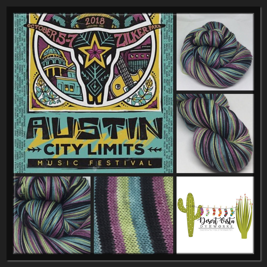Austin City Limits Four Stripe Self Striping Yarn