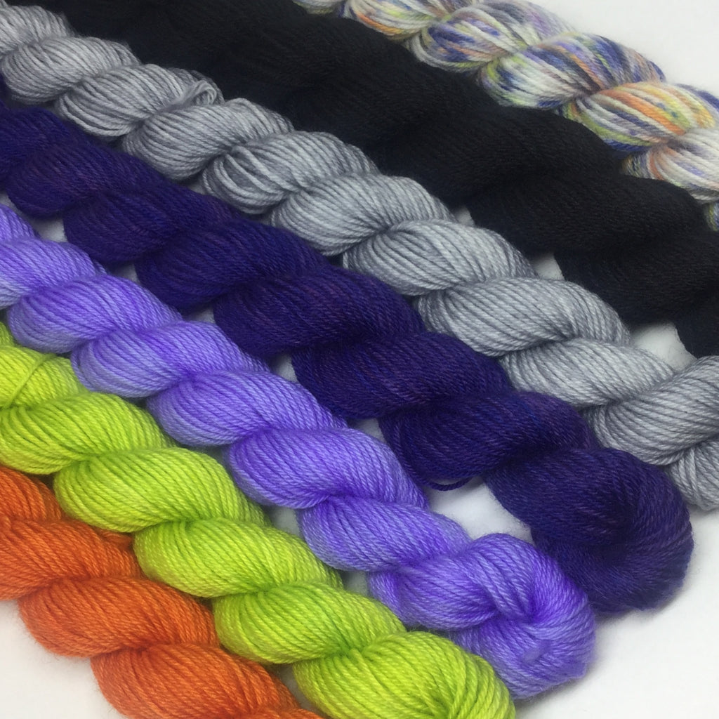 Halloween Mini Skein for Toes and Heel Set Approx. 700 yards