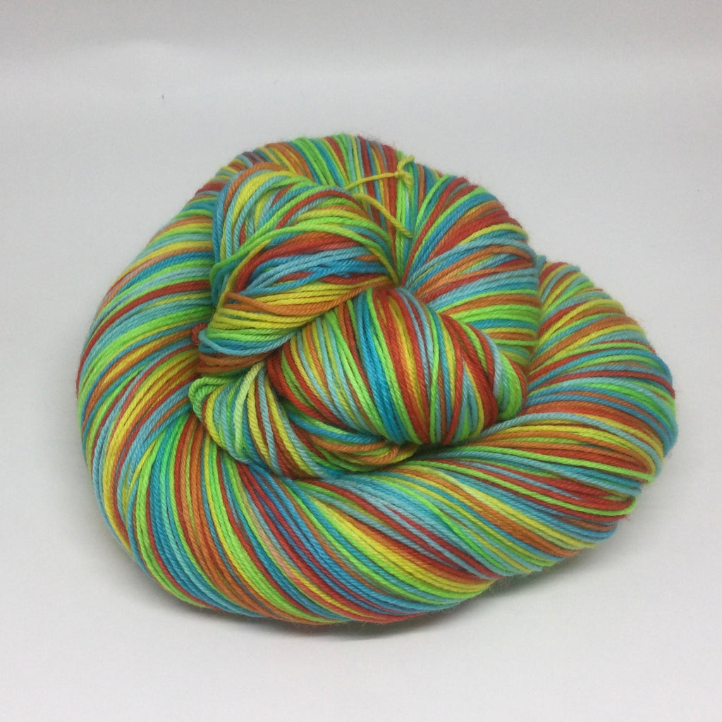 Hungry, Hungry Hippos Six Stripe Self Striping Yarn