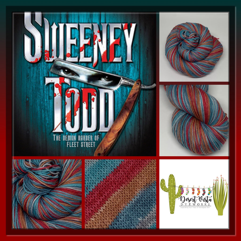 Sweeney Todd Five Stripe Self Striping Sock Yarn