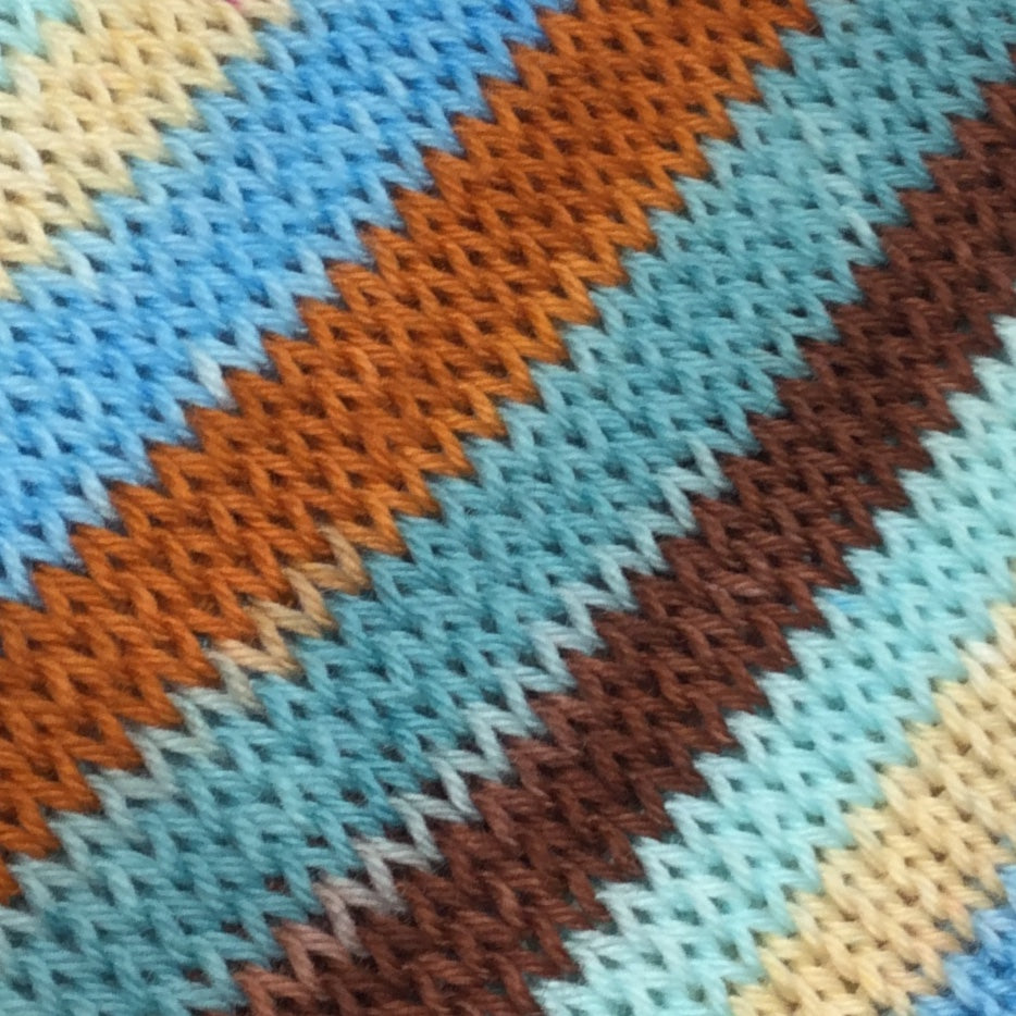 Sea Turtle Six Stripe Self Striping Yarn