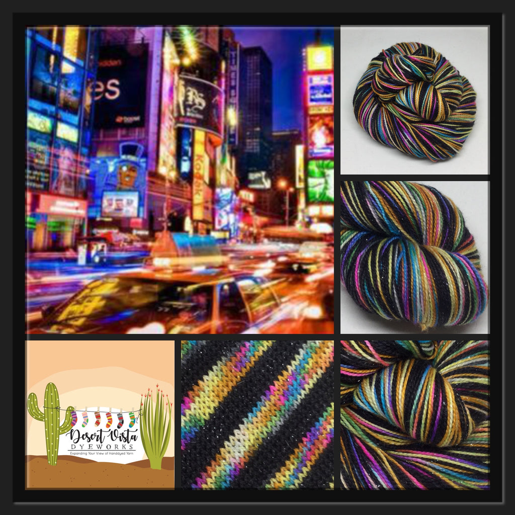 Time Square Four Stripe Self Striping Yarn
