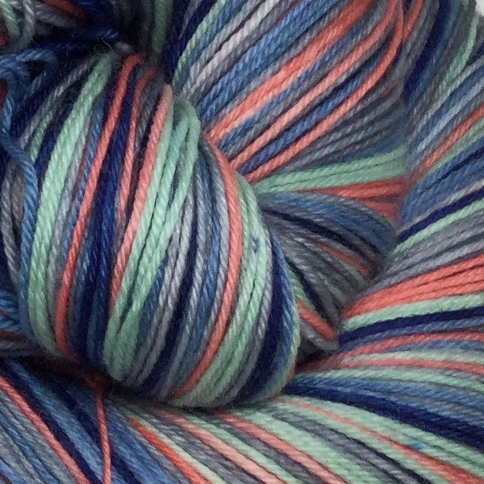 Coastal Brazil Six Stripe Self Striping Sock Yarn