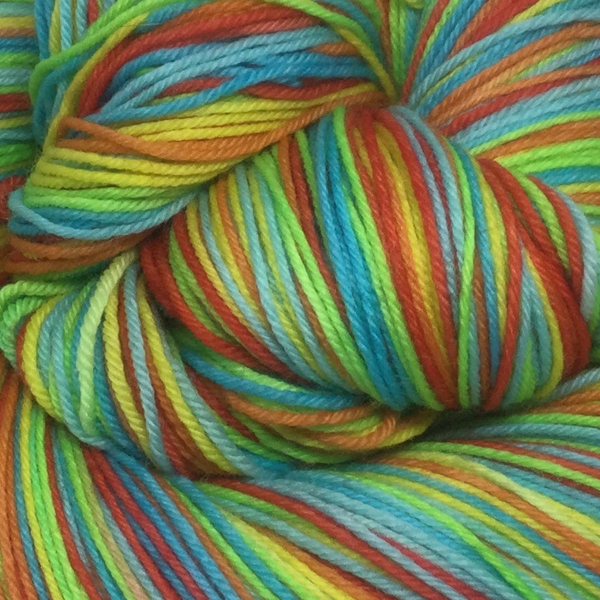 Hungry, Hungry Hippos Six Stripe Self Striping Yarn