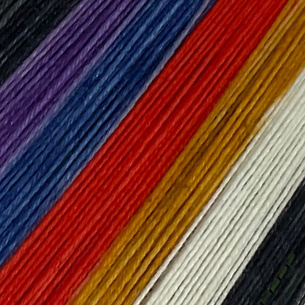 Egyptian Feather Six Stripe Self Striping Yarn