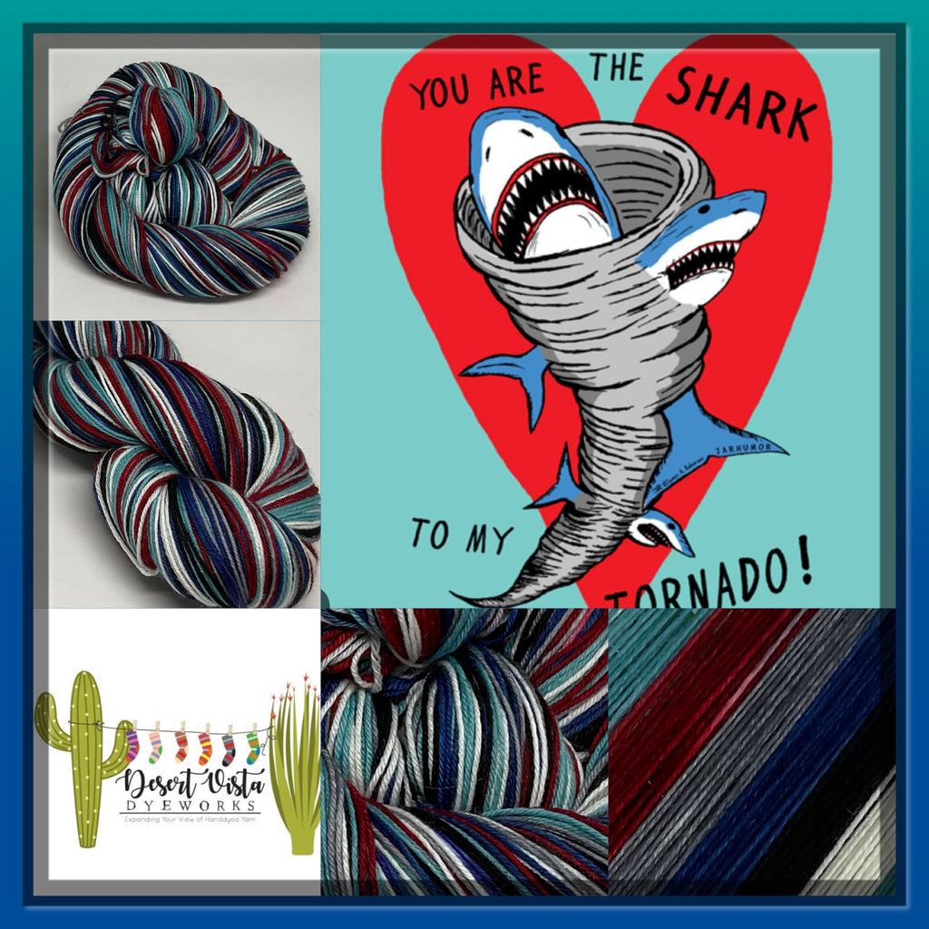 Your Are the Shark Six Stripe Self Striping Yarn