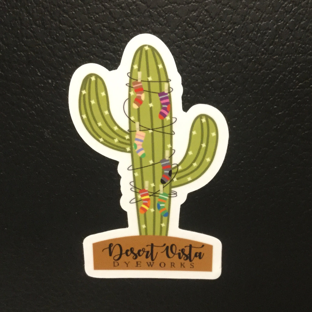 Desert Vista Dyeworks Saguaro Vinyl Sticker
