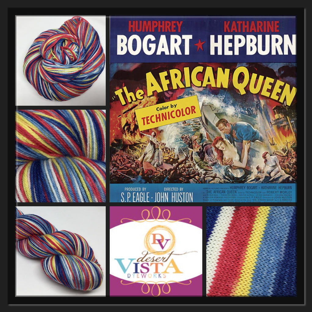 African Queen Five Stripe Self Striping Yarn