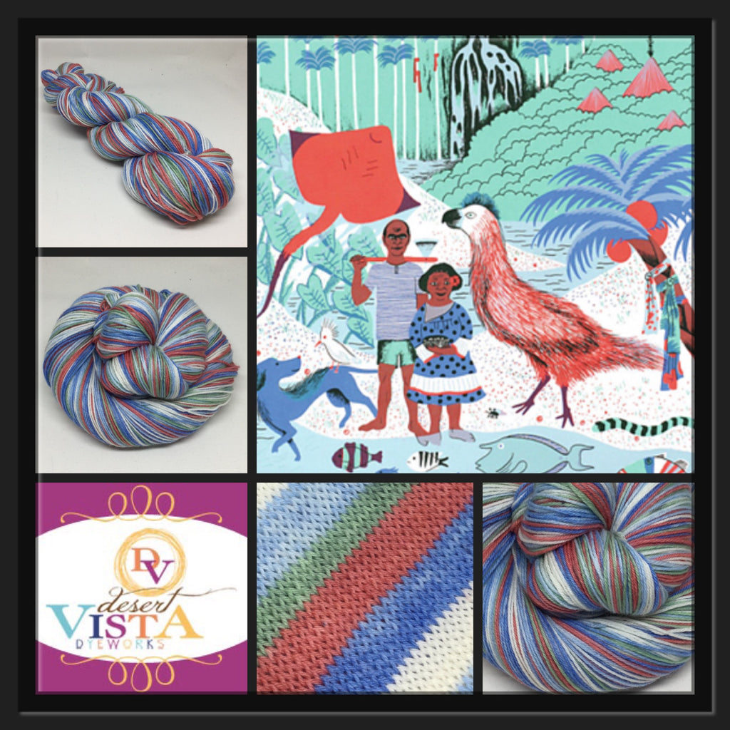 New Caledonia Five Stripe Self Striping Yarn