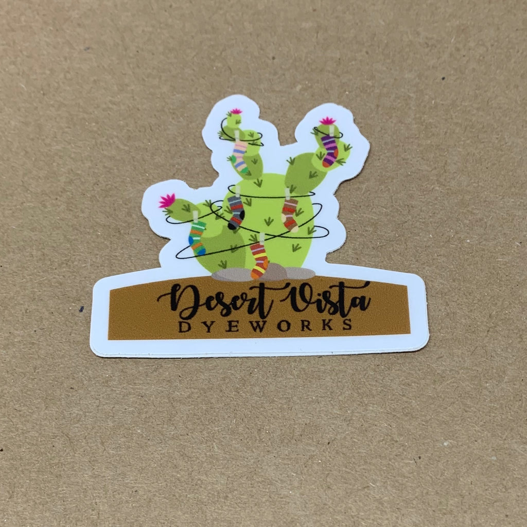 Desert Vista Dyeworks Prickly Pear Vinyl Sticker