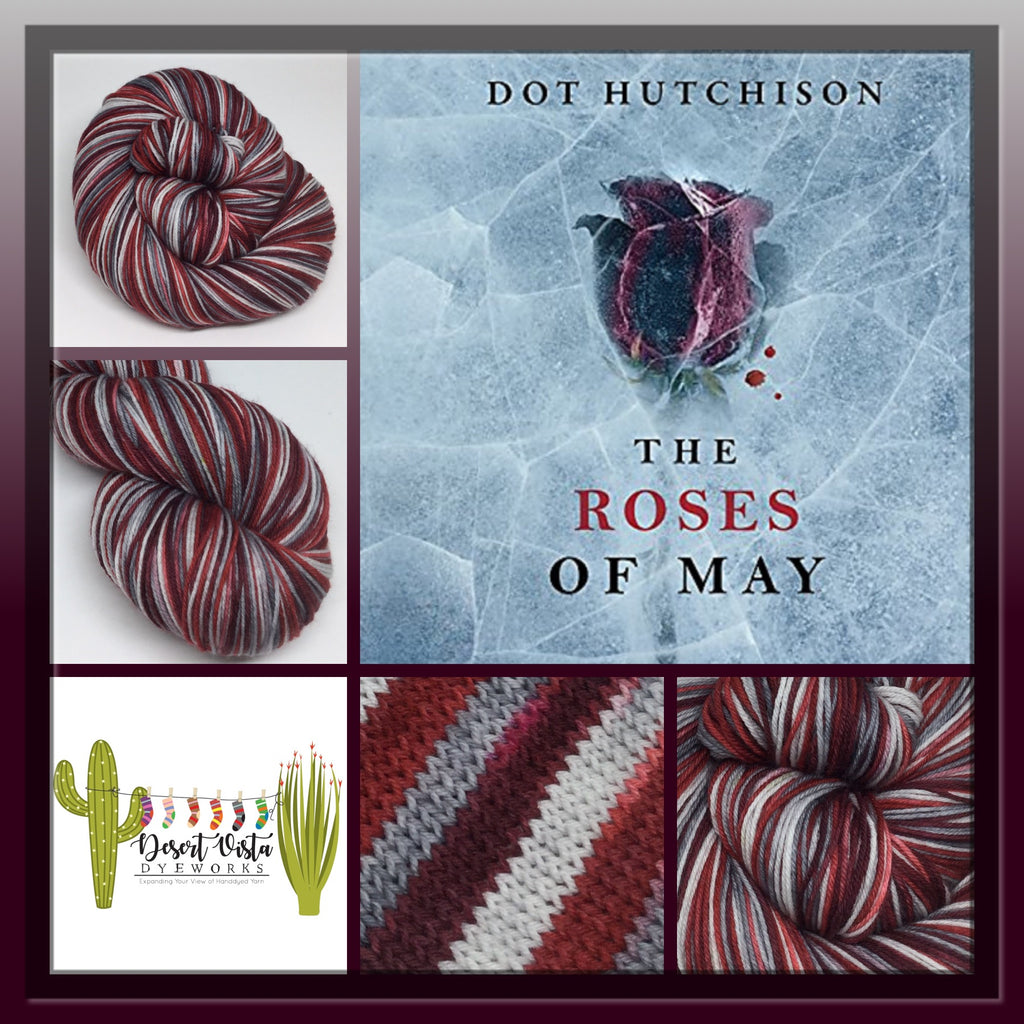Roses of May Four Stripe Self Striping Yarn
