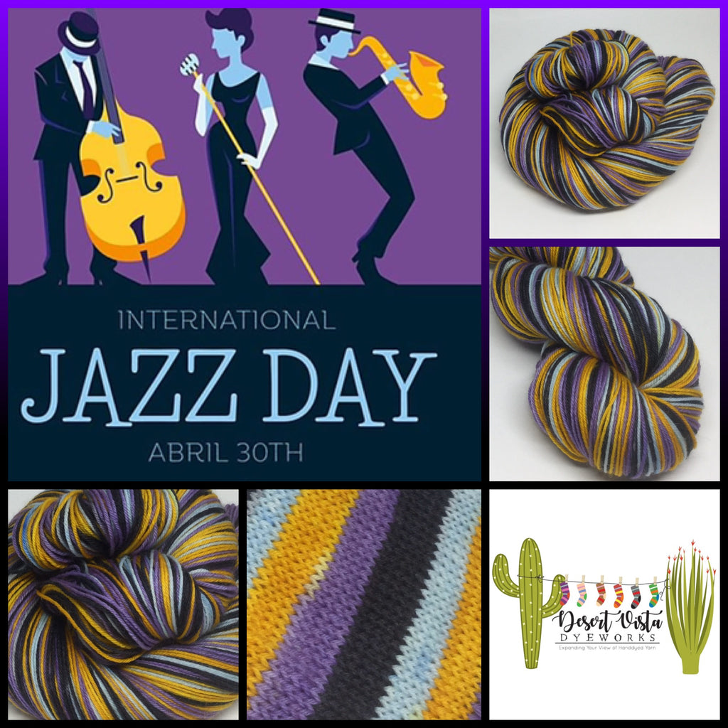 Jazz Day Four Stripe Self Striping Yarn