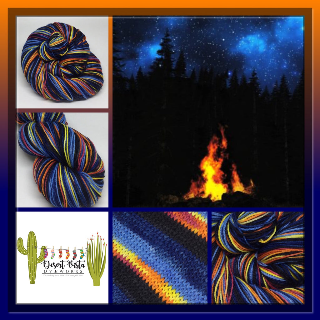 Bonfire Four Stripe Self Striping Yarn