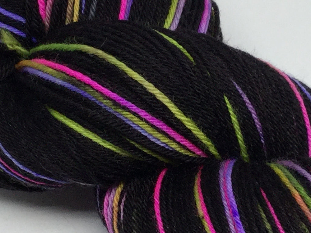 Colors of the Dark Two Stripe Self Striping Yarn