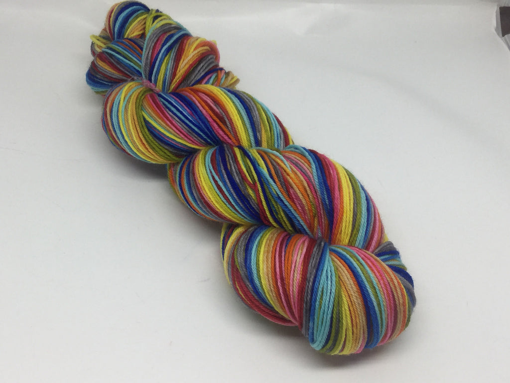 Rainbow Pantsuits Twelve Stripe Self Striping Yarn