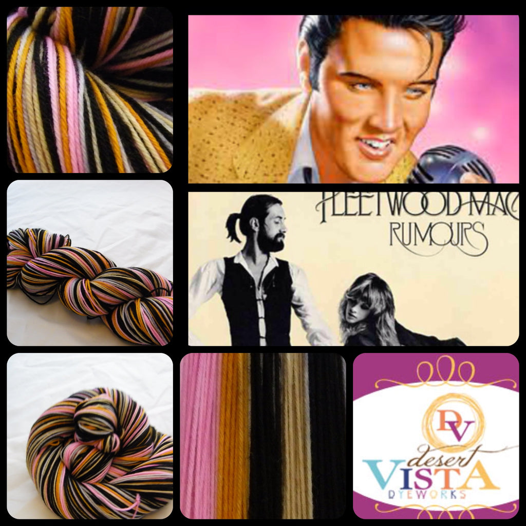 Elvis & Fleetwood Mac Six Stripe Self Striping Yarn