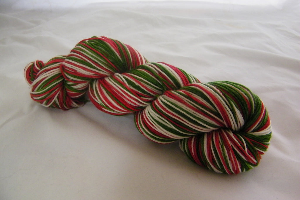 Holiday Stripe Thick Four Stripe Self Striping Yarn