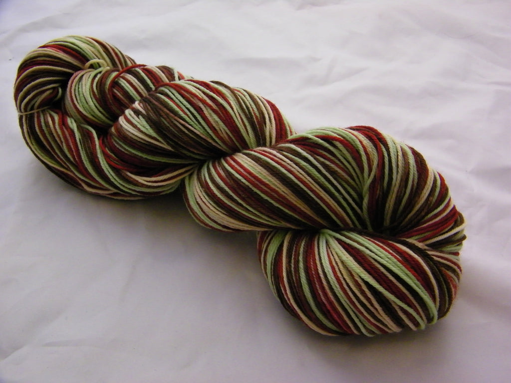 Mint Cocoa Quilt Four Stripe Self Striping Yarn