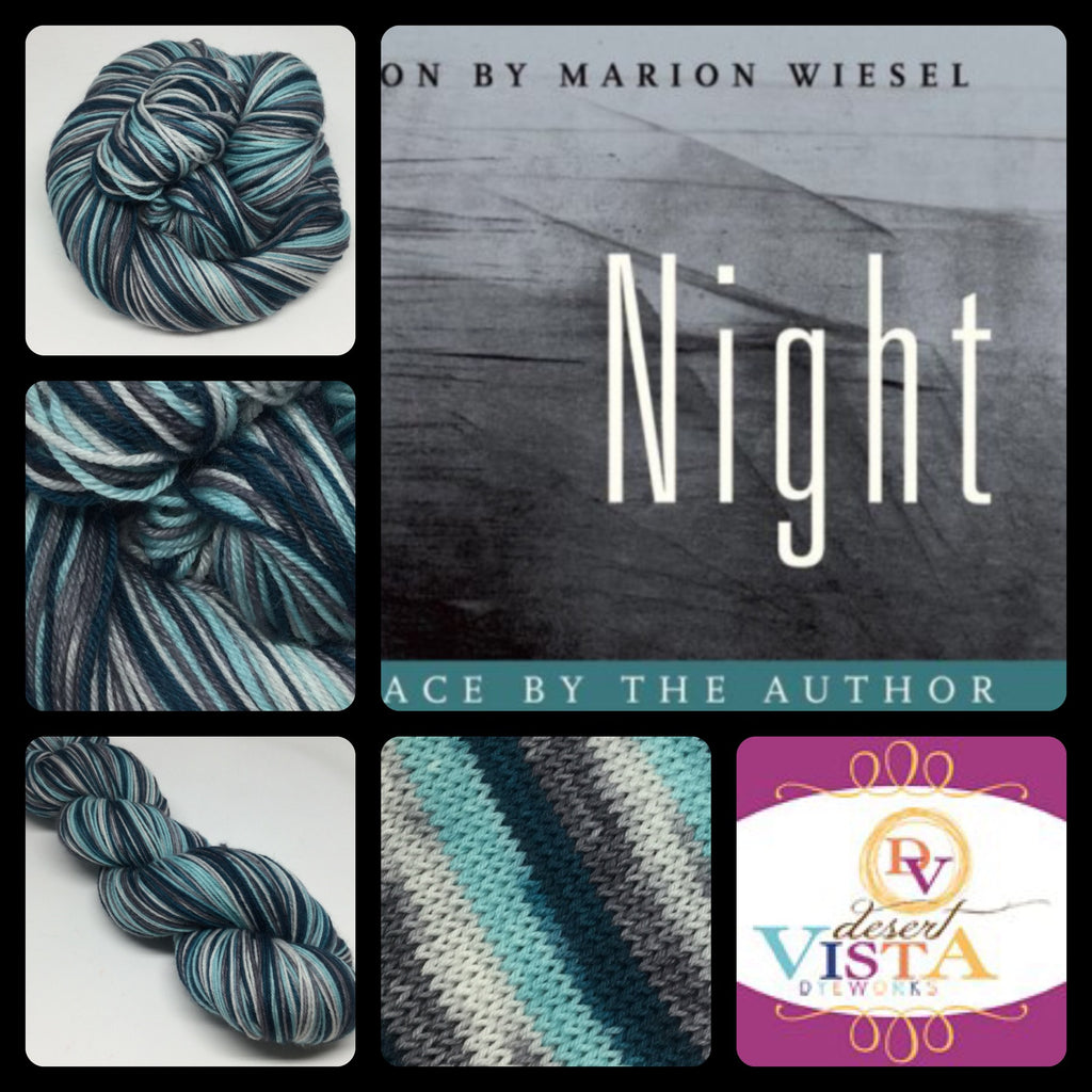 Night Four Stripe Self Striping Yarn