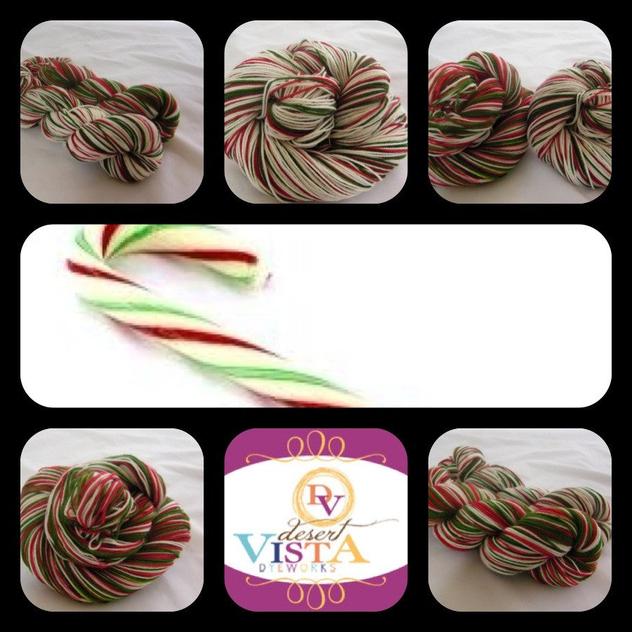 Holiday Stripe Self Striping Yarn - Half Skeins