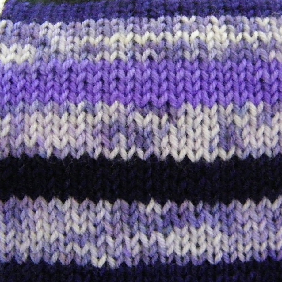 Purple Rain Inspired Six Stripe Self Striping Yarn